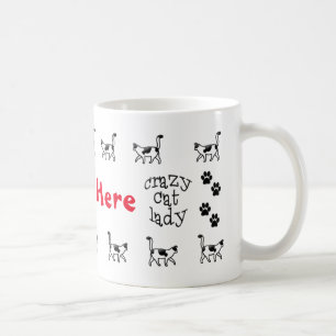 Crazy Cat Lady Personalisierte Mug Cup Kaffeetasse