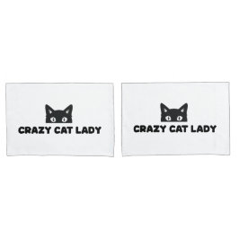 Crazy Cat Lady Pillowcases Kissenbezug