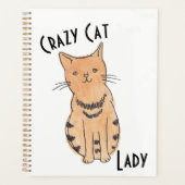 Crazy Cat Lady Planner Planer (Vorderseite)