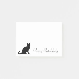 Crazy Cat Lady Post-it® Notes   Schwarzkätzchen Post-it Klebezettel