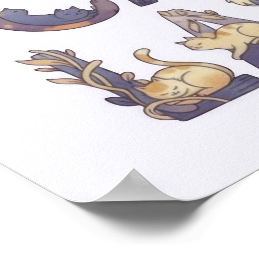 Crazy Cat Lady Poster (Ecke)