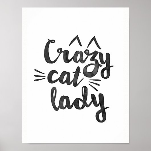 Crazy Cat Lady Poster (Vorne)