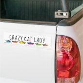 Crazy Cat Lady Rafters Autoaufkleber (Auf Lkw)