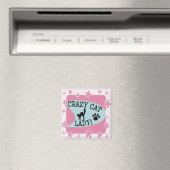 Crazy Cat Lady - Retro Magnet (In Situ (Geschirrspüler))