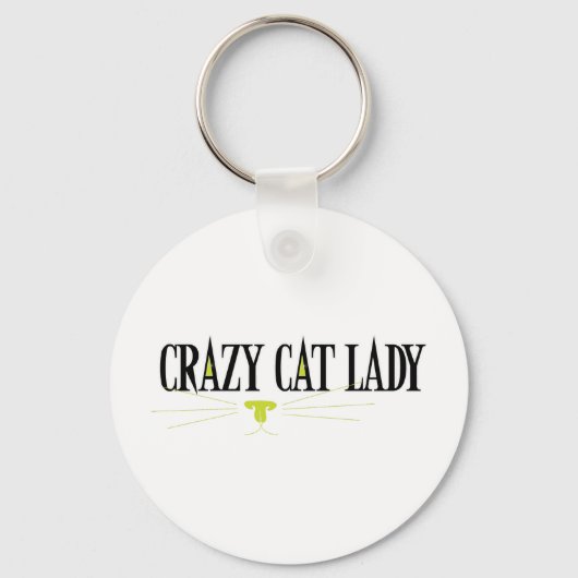 Crazy Cat Lady Schlüsselanhänger (Vorderseite)