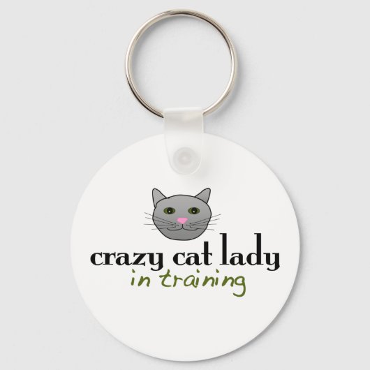 Crazy Cat Lady Schlüsselanhänger (Vorderseite)