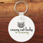 Crazy Cat Lady Schlüsselanhänger (Vorderseite)