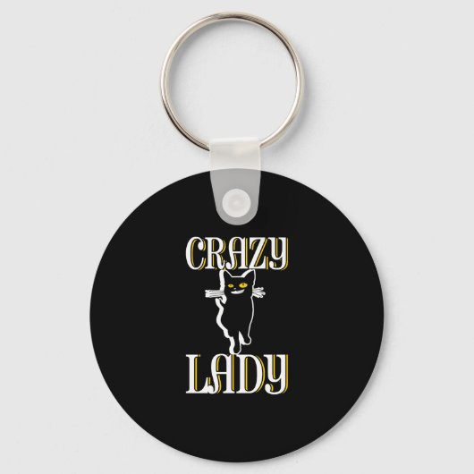 Crazy Cat Lady Schlüsselanhänger (Vorderseite)