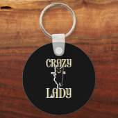 Crazy Cat Lady Schlüsselanhänger (Vorderseite)