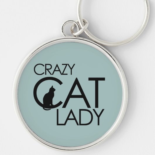 Crazy Cat Lady Schlüsselanhänger (Vorne)
