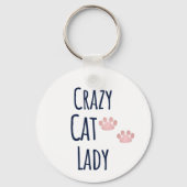 Crazy Cat Lady Schlüsselanhänger (Vorderseite)