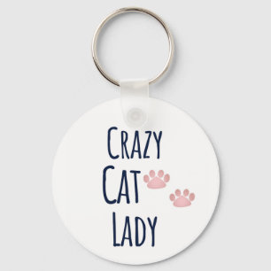 Crazy Cat Lady Schlüsselanhänger
