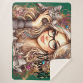 Crazy Cat Lady Sherpadecke (Vorderseite)