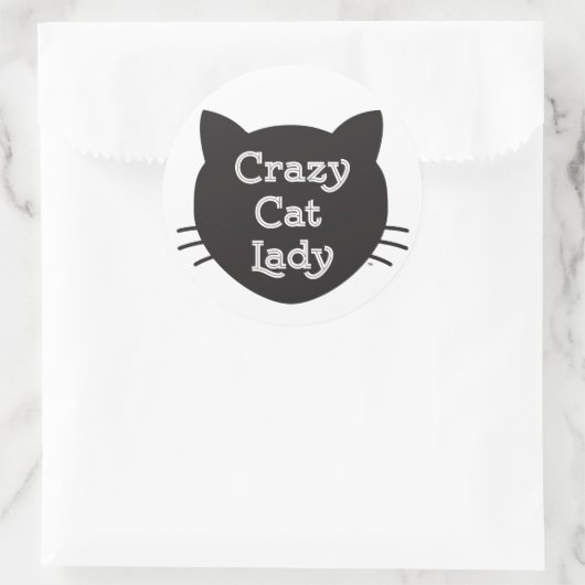 Crazy Cat Lady Sticker (Tasche)