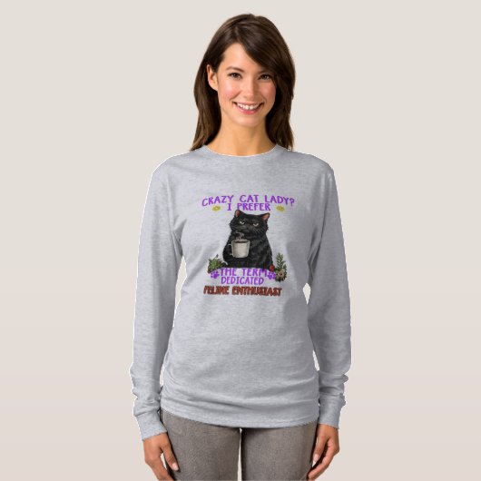crazy cat lady? T-Shirt (Vorne ganz)