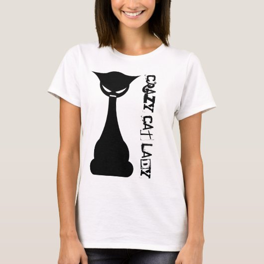 Crazy Cat Lady T-Shirt (Vorderseite)