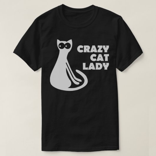 Crazy Cat Lady T-Shirt (Design vorne)