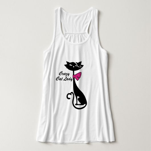 Crazy Cat Lady Tank Top (Design Vorderseite)