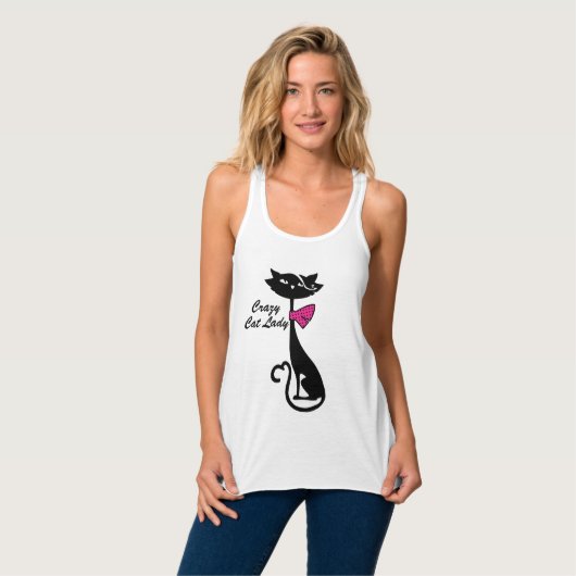 Crazy Cat Lady Tank Top (Vorderseite Vollansicht)