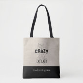 Crazy Cat Lady Tasche (Vorderseite)