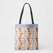 Crazy Cat Lady Tasche (Vorderseite)