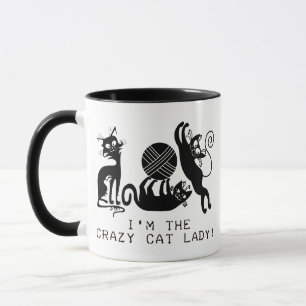 Crazy Cat Lady Tasse