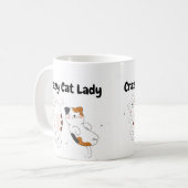 Crazy Cat Lady Tasse (Vorderseite Links)