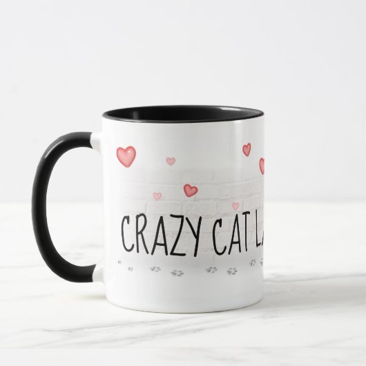 Crazy Cat Lady Tasse (Links)