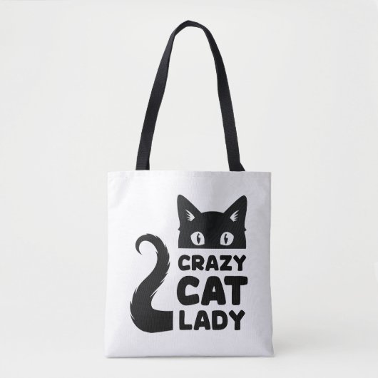 Crazy Cat Lady Tote Bag Tasche (Vorderseite)