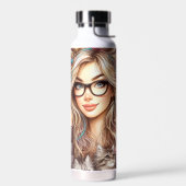 Crazy Cat Lady  Trinkflasche (Links)