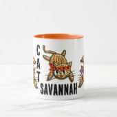 Crazy Cat Lady Ultra Niedlich Anime Leopard Kitty Tasse (Zentrum)