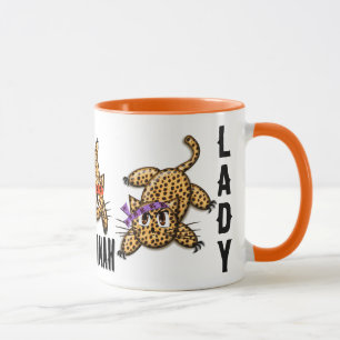 Crazy Cat Lady Ultra Niedlich Anime Leopard Kitty Tasse