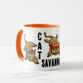 Crazy Cat Lady Ultra Niedlich Anime Leopard Kitty Tasse (Vorderseite Links)