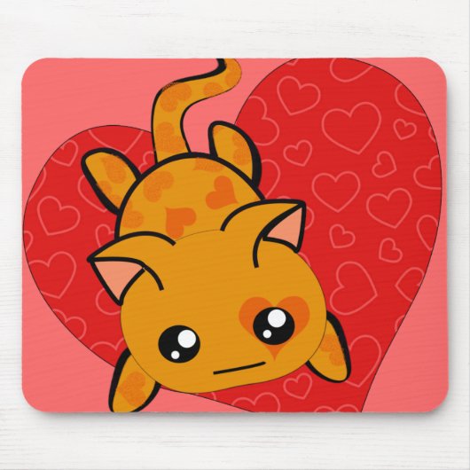 Crazy Cat Lady Ultra Niedlich Kawaii Anime Kitty Mousepad (Vorne)