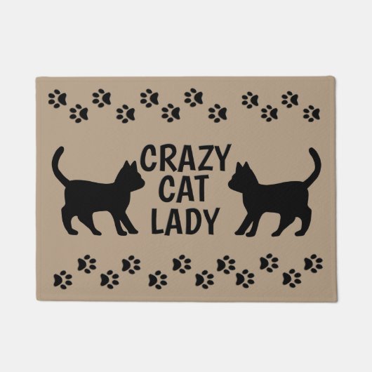 Crazy Cat Lady von mcful Door Mat Rug Fußmatte (Vorderseite)