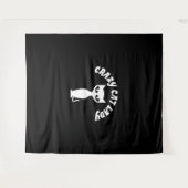 Crazy Cat Lady Wandteppich (Vorderseite (Horizontal))