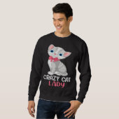 Crazy Cat Lady  Women Gray Cat Mother s Day Cat Mo Sweatshirt (Vorne ganz)