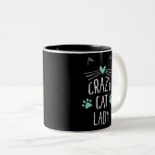 Crazy Cat Lady Zweifarbige Tasse (VorderseiteRechts)