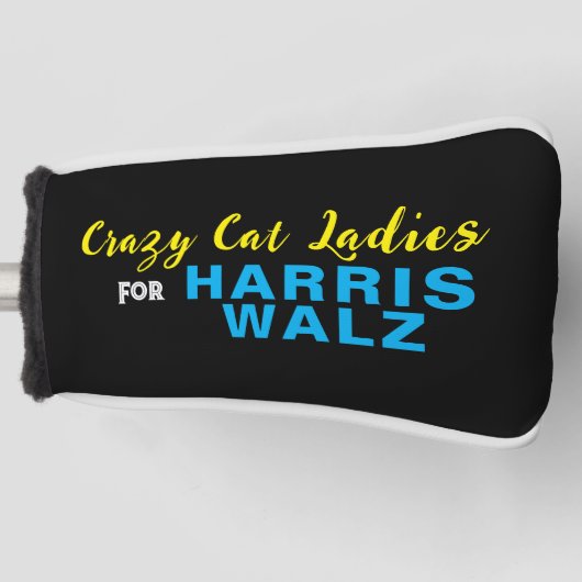Crazy Cat Ladys for HARRIS WALZ Golf Head Cover Headcover (Vorderseite)