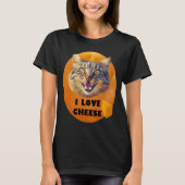 Crazy Cat Liebe Cheese T-Shirt (Vorderseite)