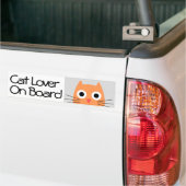 Crazy Cat Lover an Bord Autoaufkleber (Auf Lkw)