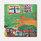 Crazy Cat Magnet (Vorne)