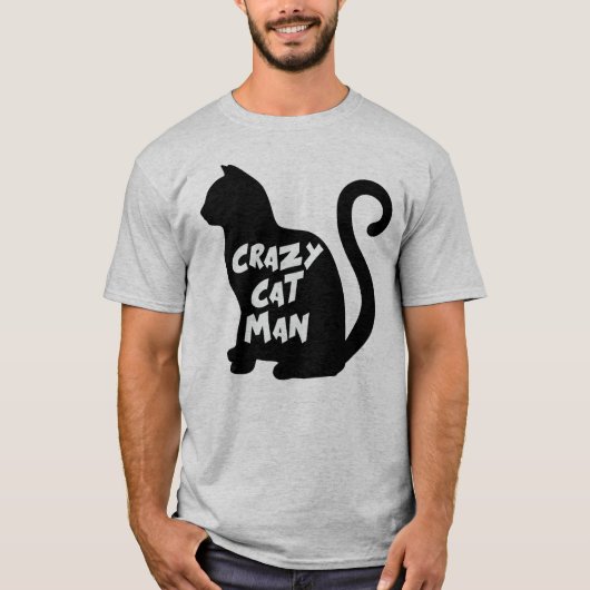 CRAZY CAT MAN T-Shirt (Vorderseite)
