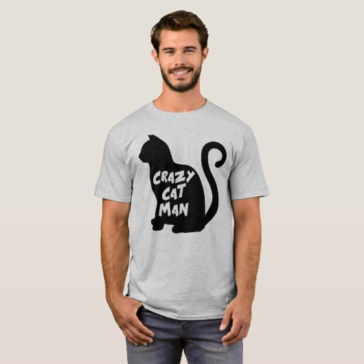 CRAZY CAT MAN T-Shirt (Vorne ganz)
