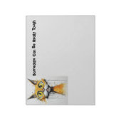 Crazy Cat manchmal kann wirklich harte Notepad Notizblock (Rotiert)