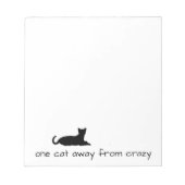 Crazy Cat Notepad Notizblock (Vorderseite)