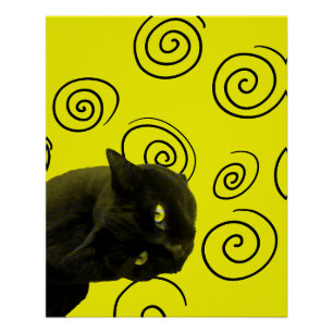 Crazy Cat Poster
