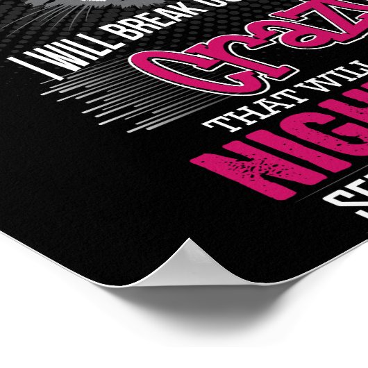 Crazy Cat Poster (Ecke)