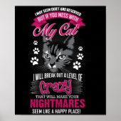 Crazy Cat Poster (Vorne)