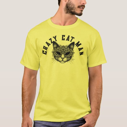 Crazy Cat T-Shirt (Vorderseite)